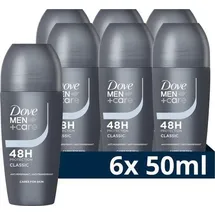 Dove Men + Care Classic Deodorant Anti Transpirant Roll-On 6 x 50 ml