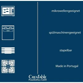 CreaTable Vesuvio Schwarz 2-tlg.