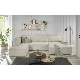OTTO home Eckcouch Cord 3-Sitzer Beige