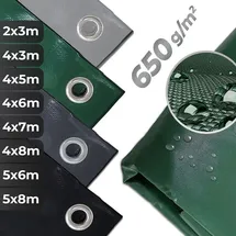 Vendomnia Abdeckplane 4 x 7 m Grün