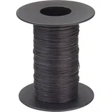 Donau Elektronik 110-1-100 Litze 1 x 0.04 mm2 Schwarz 100 m