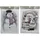 Decoris - Kaemingk Fensterbilder Schneemann Weihnachtsmann 10 X 29,5 X 40 Cm Bild