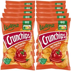 Lorenz Crunchips Hot Paprika 150 g, 10er Pack
