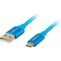 LANBERG CA-USBM-20CU-0010-BL USB Kabel 1 m Micro-USB A USB A Blau