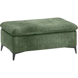 Hockerbank MR. COUCH "Haiti III", grün (dolce 11 grün), B:118cm H:51cm T:66cm, Dolce (100% Polyester), Hocker, Polsterhocker, mit Kaltschaumpolsterung bis 140 kg belastbar