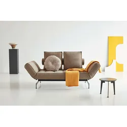 3-Sitzer INNOVATION LIVING TM "Ghia Schlafsofa", beige, B:178cm H:83cm T:93cm, Sofas, eine große Liegefläche mit geringer Stellfläche, beidseitig abklappbar