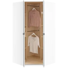 Priess Eckkleiderschrank Malaga 0 x 193 x 0 cm Weiß