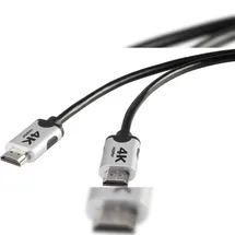 SpeaKa Professional HDMI Anschlusskabel HDMI-A Stecker 1 m Schwarz