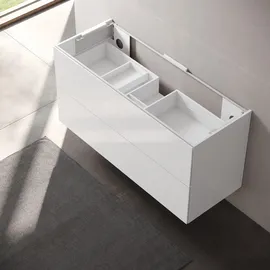 Keuco Waschtischunterschrank 2 Auszüge 140 x 70 x 53,5 cm Cashmere/Glas Cashmere