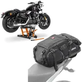 Set: Hebebühne Midlift L bis 680kg or ConStands mit Motorrad Rucksack HX5 Hecktasche wd. 45Ltr mit Helmhalterung