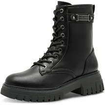 s.Oliver Damen Stiefeletten zum Schnüren mit Reißverschluss, Schwarz (Black), 41 EU - 41 EU