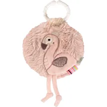 Fehn Greifspielzeug Lazy, Crazy & Pink, Stoffbuch Flamingo