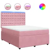 vidaXL Boxspringbett 140 x 200 cm Rosa