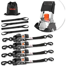 Vevor Spanngurte Automatik 25,4 x 3048 mm 544 kg Bruchlast 4er-Pack