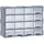 vidaXL Multi-Schubladen-Organizer 52 x 16 x 37 cm 16-tlg. grau