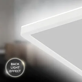 Briloner Deckenlampe LED Panel Ultra Flach Backlighteffekt Weiß