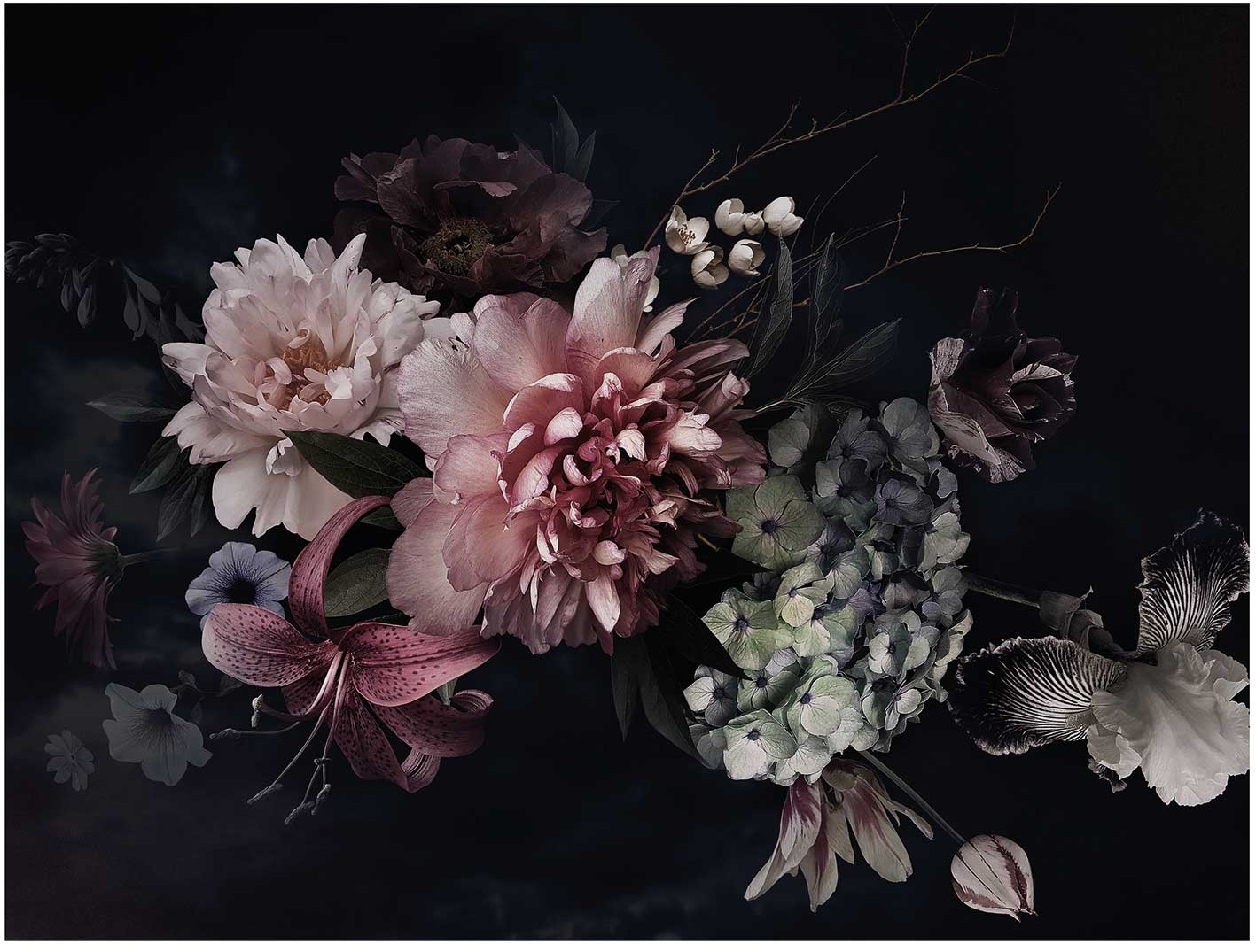 Leinwandbild DISIDO, Mehrfarbig - 46 x 61 cm - Blumen