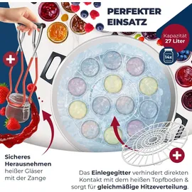 Kesser Einkochautomat 2000W 27L LCD-Display Glühweintopf Heißgetränkeautomat - Weiß