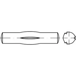 ISO 8742  Knebelkerbstifte mit kurzen Kerben Stahl 3 x 20 S