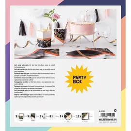 Folia Party-Box 36-teilig mehrfarbig