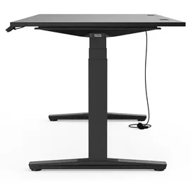 Yaasa Schreibtisch Desk Expert 200 x 80 cm Dunkelgrau/Schwarz