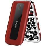 artfone Seniorenhandy ohne Vertrag, Klapphandy Mobiltelefon mit Großen Tasten, 2G GSM Handy für Senioren mit 2,4 Zoll Farbdisplay, Dual SIM, SOS Notruftaste, Taschenlampe, 1200 mAh Akku-Rot