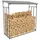 CLP Kaminholzregal Aluminium 165 x 70 x 165 cm Grau