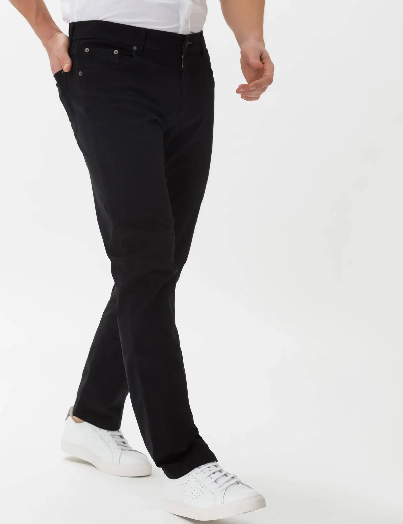 Brax Herren Five-Pocket-Hose Style COOPER FANCY, denim perma schwarz, Gr. 42/30