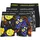 JACK & JONES Sugar Skull Boxershorts Black / Blazing Yellow XL 3er Pack