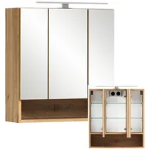 Lomadox KAHLA-03 60 cm braun mit LED