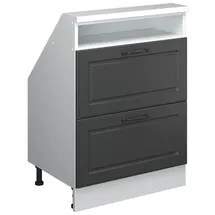 Vicco Dachschrägenschrank Rion 60 x 81,6 x 46 cm Anthrazit/Weiß