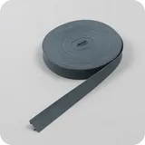 Schrägband aus Polyester, Einfassband, doppelt gefalzt, 36/20 mm, dunkelgrau, Rolle mit 25 m