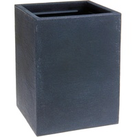 Spetebo Kunststoff Pflanzkübel anthrazit - 40 cm/eckig - Übertopf
