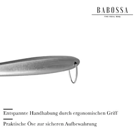 babossa Silikonpinsel 1 Stk. Edelstahl Weiß