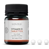 sovita Vitamin D Tabletten, zum Erhalt normaler Knochen, Nahrungsergänzungsmittel, 180 Tabletten