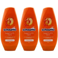Schauma Spülung Superfruit & Glanz 3 x 250ml Conditioner für normales Haar