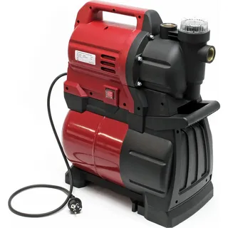 Wiltec Hauswasserwerk 1300W 4500l/h Hauswasserautomat mit Druckschalter und Membrankessel 19l Druckkessel Gartenpumpe Wasserpumpe Brauchwasserpumpe Regenwasserpumpe