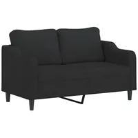 VidaXL 2-Sitzer-Sofa Schwarz 140 cm Stoff