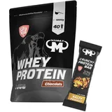 1kg Mammut Whey Protein Eiweißshake - Set inkl. Protein Shaker, Riegel, Powderbank oder Tasse (Chocolate, Mammut Protein Bar - Salty Peanut)