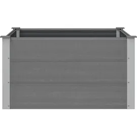 vidaXL Garten-Hochbeet WPC 100 x 100 x 54 cm Grau