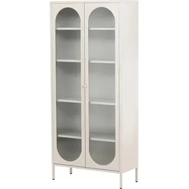 VCM Vitrine Lima 80 x 35 x 180 cm Beige