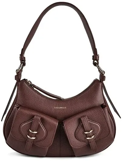 Coccinelle Mavery Schultertasche Leder 29 cm  rot