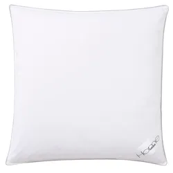Federkissen HOME AFFAIRE "TAMINS, Kopfkissen 80x80 cm, 40x80cm", weiß, B:80cm L:80cm, Bezug: 100% Baumwolle. Füllung: 85% Federn, 15% Daunen, Kopfkissen, Kissen, Made in Germany, Allergiker geeignet (Nomite)