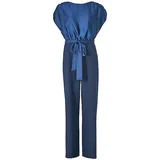Swing Jumpsuit mit Rundhalsausschnitt, Marine, 34