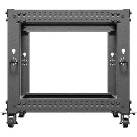 LANBERG Open Rack 19" 9U 600X600-1100 Adjustable Black