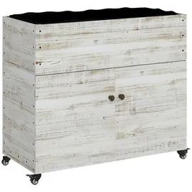Outsunny Hochbeet 110 x 50 x 95 cm Weiß
