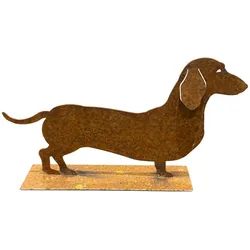 Rost Deko Dackeldame Sissy - Edle Handwerkskunst für Haus und Garten