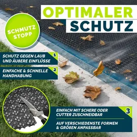 tillvex Elite Pool Solarfolie Blau/Schwarz Ø 400 cm