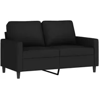 vidaXL 2-Sitzer-Sofa Schwarz 120 cm Samt