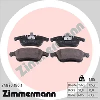 ZIMMERMANN Bremsbelagsatz, Scheibenbremse